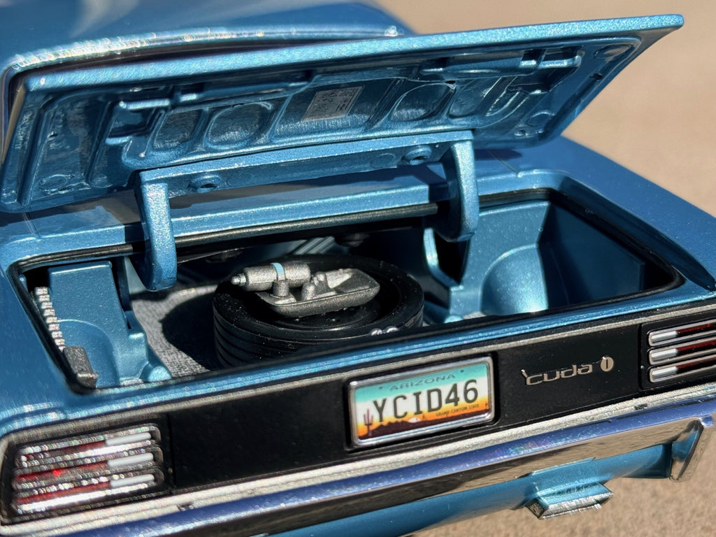 YCID #46, 1970 Cuda, B3 Blue, 440, Six pack, Coupe, Vinyl Top and Convertbiles