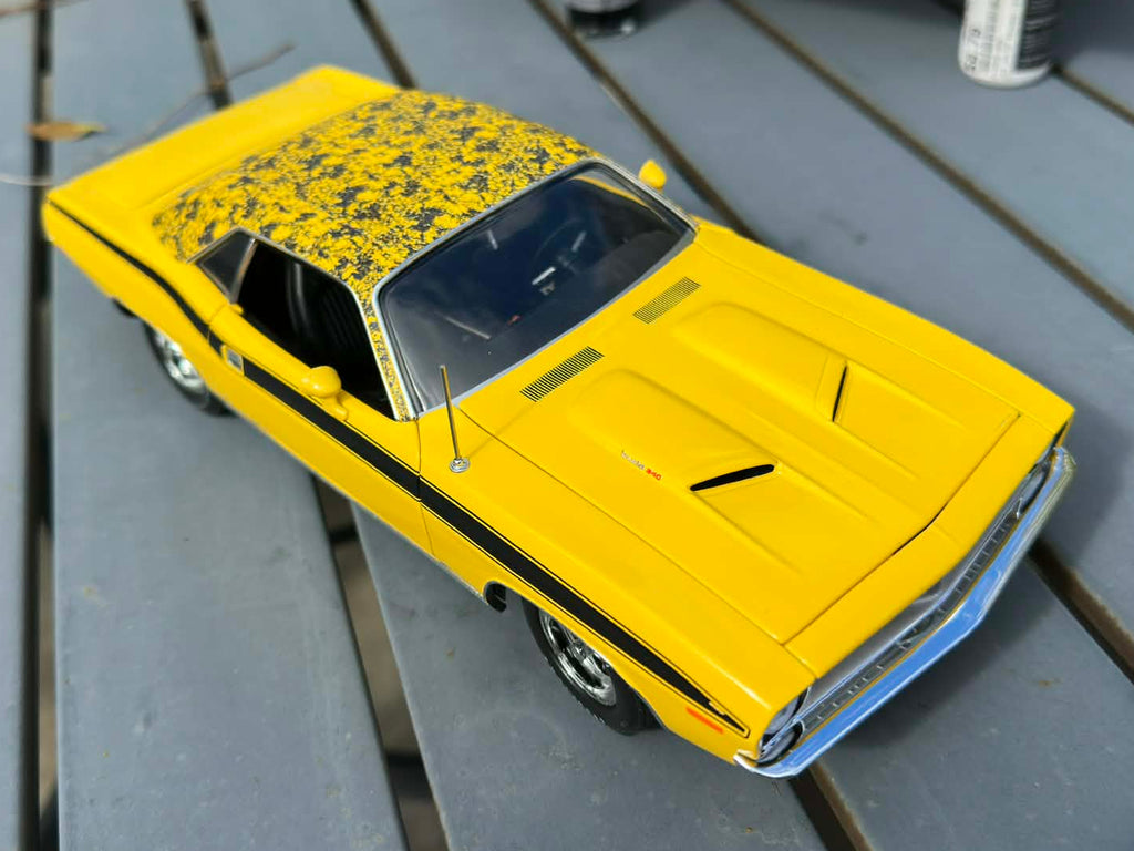 YCID Mod Top #5, 1972 Cuda Lemon Twist Yellow, 1-48