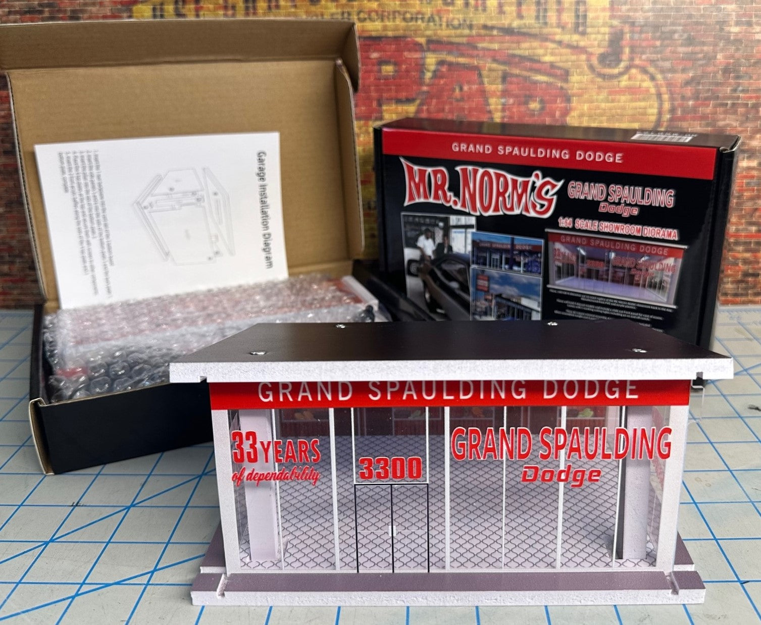 Mr Norms Grand Spaulding Dodge Showroom Diorama