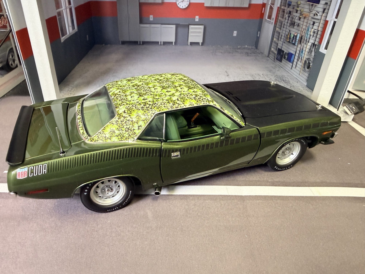 YCID Mod Top #6, 1970 AAR Cuda F8 Green, 1-48