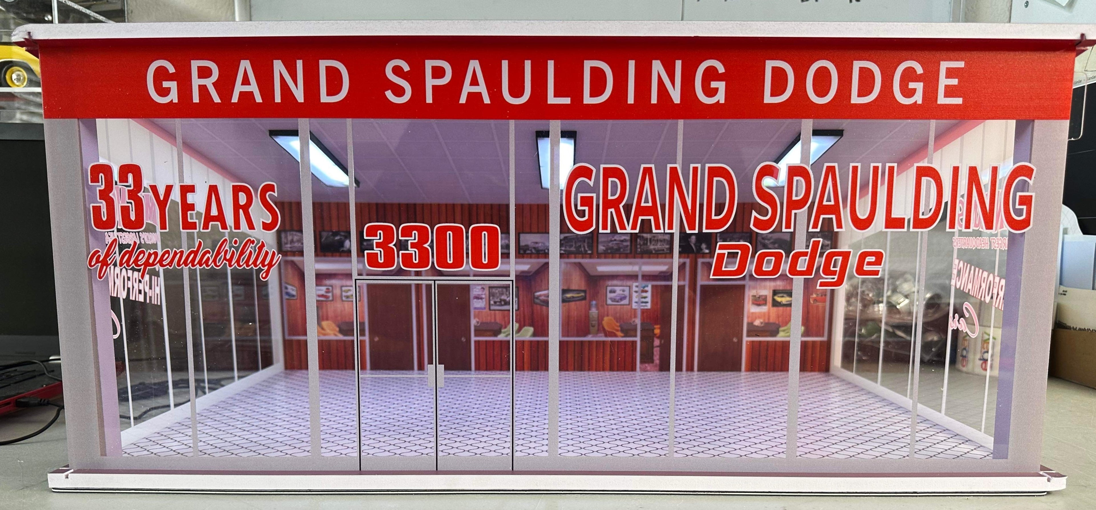 Mr Norms Grand Spaulding Dodge Showroom Diorama