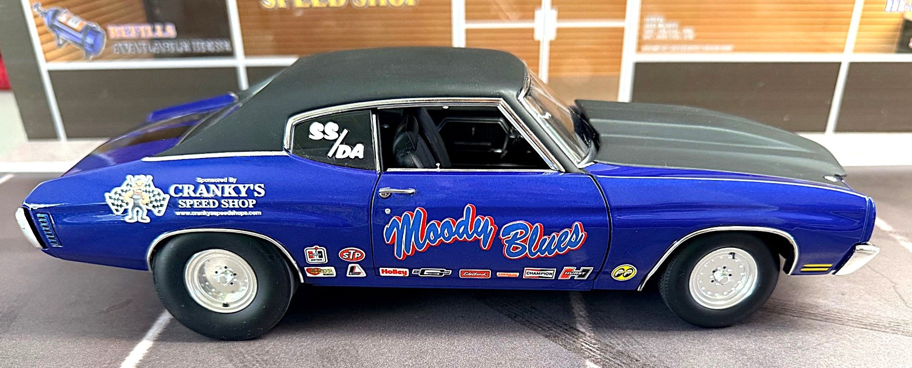 Crankys Speed Shop #1, 1970 Chevelle, Moody Blues
