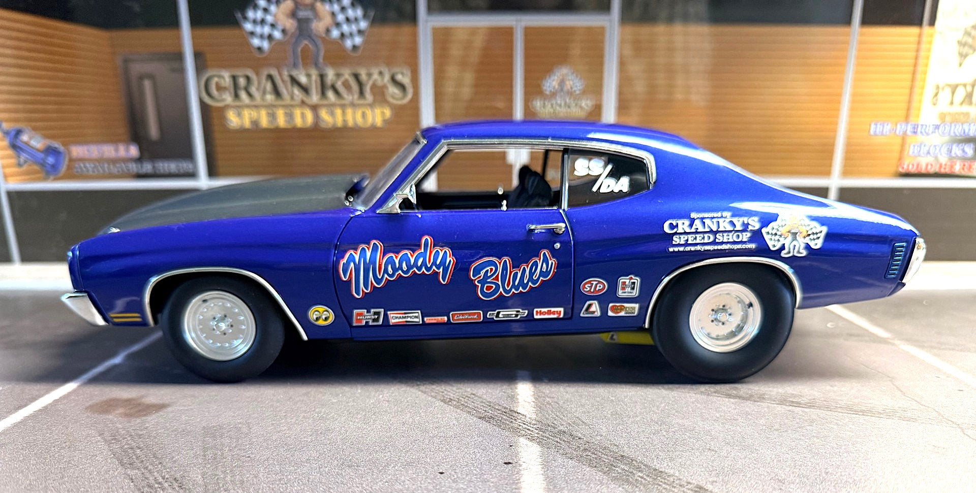 Crankys Speed Shop #1, 1970 Chevelle, Moody Blues