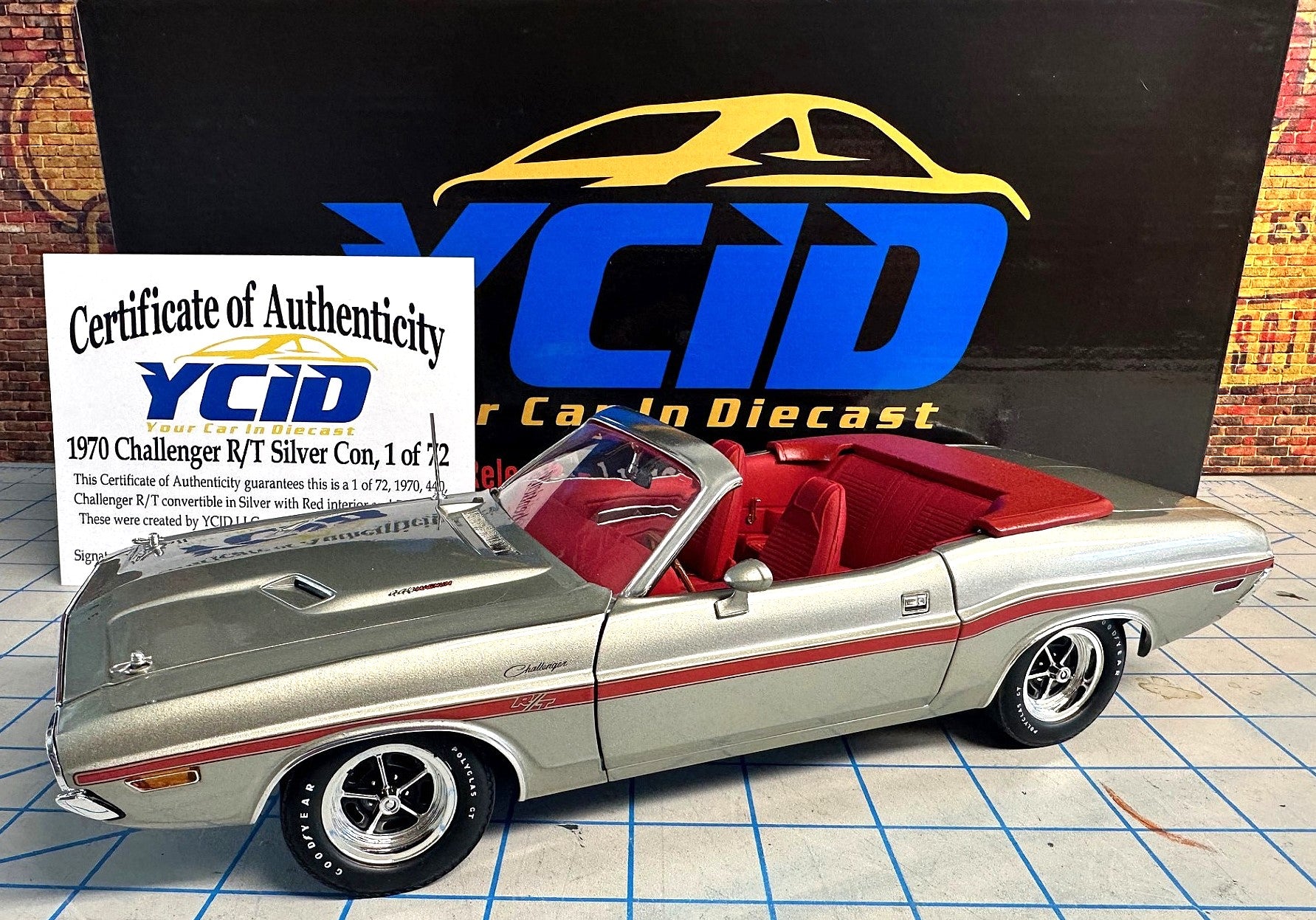 YCID #31, 1970 Dodge Challenger R/T, Silver with Red interior